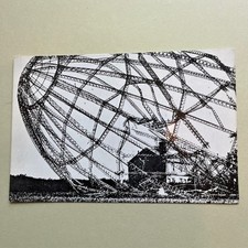 WW1 ZEPPELIN - MODERN POSTCARD OF THE WRECKAGE OF LZ 33