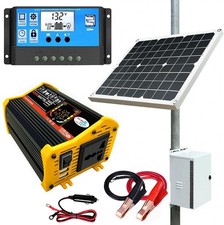 SP3-T6000 Black Dual USB 6000 Watts Power Inverter with Solar Panel Kit