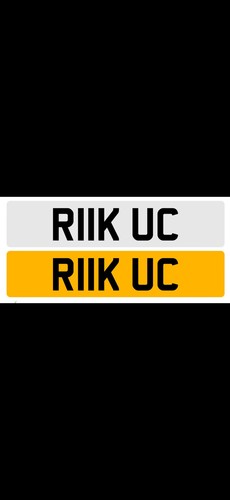 Cherished number plate rick - number,