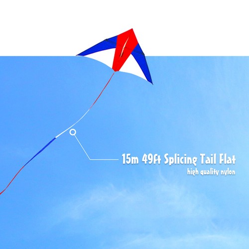 Rainbow kite tails 32ft 98ft - rainbow,