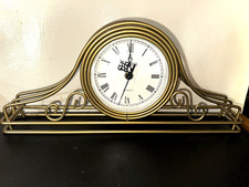 ACCTIM Mantle Clock - Gold Metal Open Work - Working