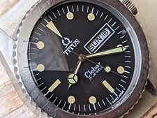 Vintage 1970's Titus Clebar Calypsomatic 8895 Diver w/Signed Screwdown Crown