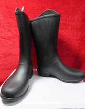 Decathlon 'Fouganza' Kids Black Long Horse Riding Boots, Size EU 29 UK 10.5