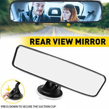 Universal Rear View Interior Car Mirror Adjustable Suction Cup Wide Long Safety