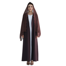 Dubai Solid Color Kaftan Abaya