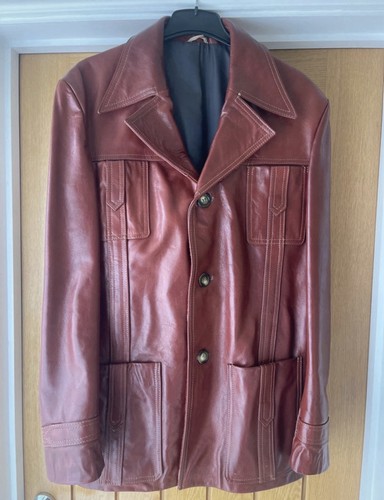 Vintage men leather safari - vintage, men’s