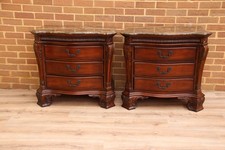 Pair of Marble top Bedside