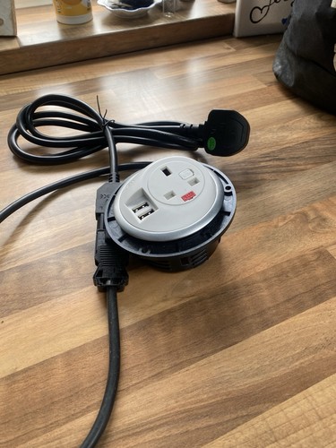 Desk top power - desk, socket