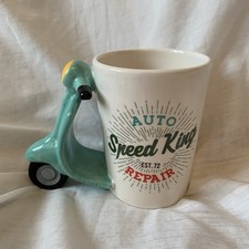 Speed King Scooter Puckator 4. 5 Inch Ceramic Hand Painted Mug