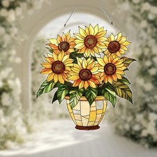 Sunflowers In A Vase Shaped