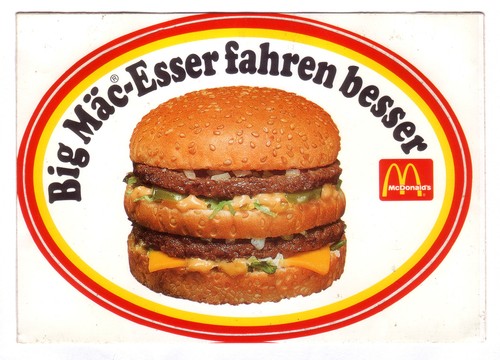Mcdonald sticker big mäc - mcdonald's,