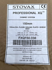 Stovax Professional XQ 150mm Floor & Ceiling Plate & Shield Vent FXQ150-038