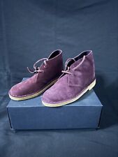 Clarks Originals Desert Boots Bordeaux Suede Women Uk 4 Eu 37