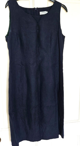 Fitted formal shift silk - shift, navy