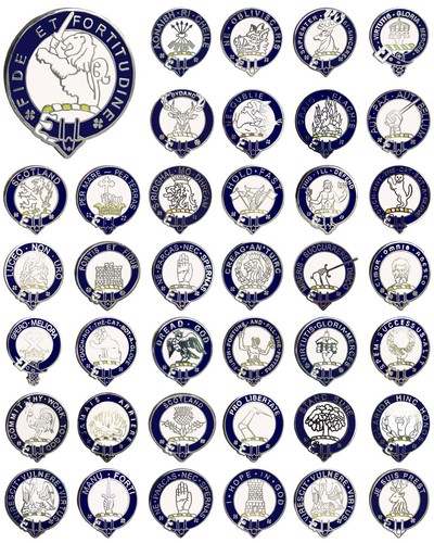 Scottish clan crest lapel pin - clan,