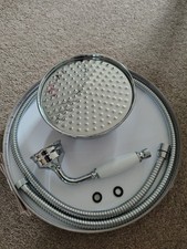 Nuie Victorian  chrome rainfall fixed head with handheld shower & hose