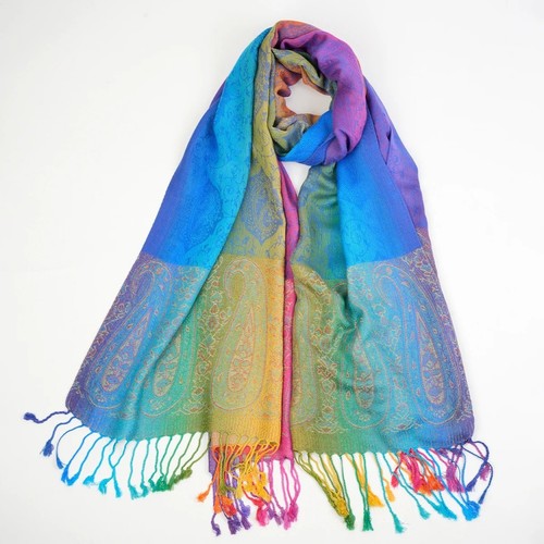 Ladies long bright rainbow - ladies,