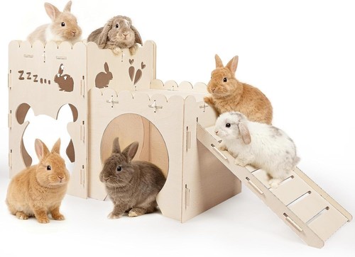 Large rabbit house wooden - large,