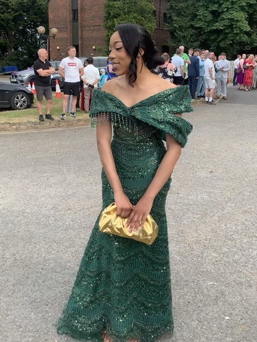 Nigerian beaded lace prom - lace,