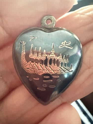 Vintage siam silver niello - siam,