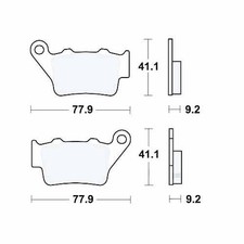 TRW Brake Pads Sintered MCB672SH Fits Husqvarna TR 650 2013-2014