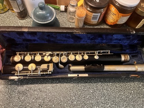 Old german wooden flute - german,
