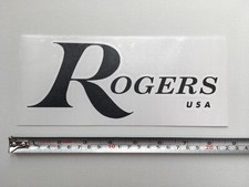 Rogers U.S.A. Drum Black Vinyl Graphic/Logo/Decal/Sticker