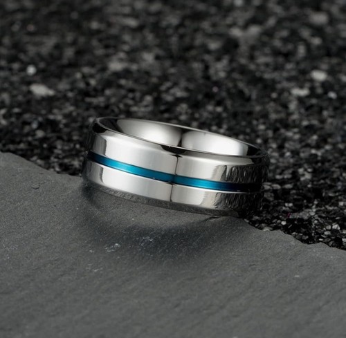 Mens titanium steel wedding - titanium,