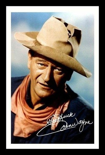 John wayne autograph signed - john,