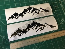 Mountain stickers decals - (x2),