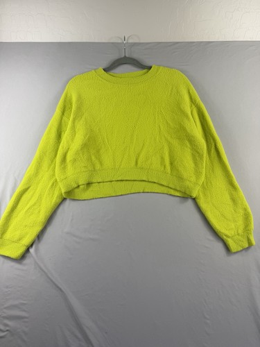 Zara lime green fuzzy - , long