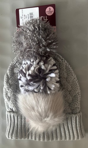 Foxbury grey cable beanie - foxbury,