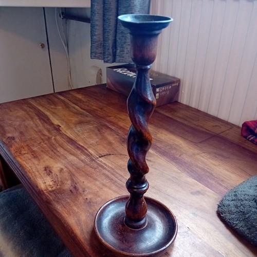 Candle stick holder wooden - ,