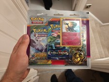  Evolutions Pokemon XY 3 Pack Blister Brand New Factory Sealed 
