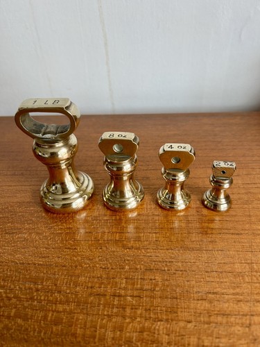 Vintage brass weights