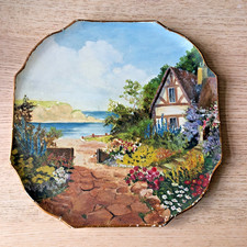 Over painted landscape scene - over,