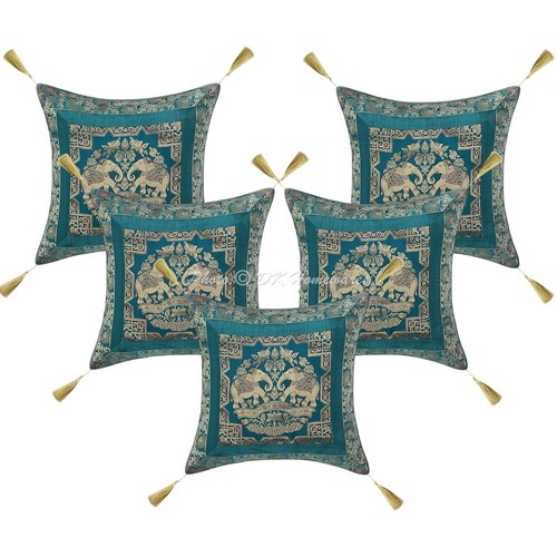 Brocade jacquard cushion cover - brocade,