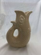 Fish Glug Jug - Cream