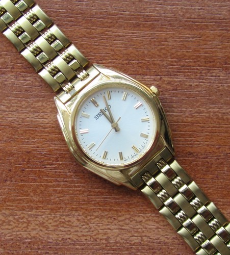 Seiko ladies gold - gold, tone