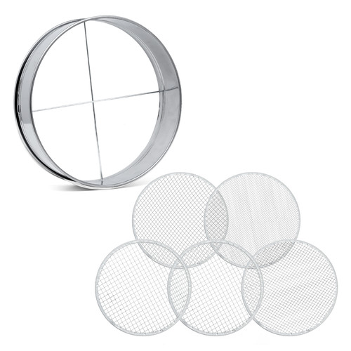 Stainless steel garden sieve - stainless,