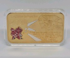 London 2012 Olympics Gold Plated Commemorative Ingot Platinum Edition - 2008