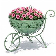 Vintage Metal Wheelbarrow