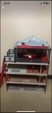 Wooden 4 Story Dolls House Large Kids Fire Station Playset  W/ Accessories