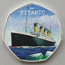 RMS Titanic Ocean Liner Commemorative Coin ( 999 Silver Plated ) White Star Line