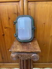 Rare Original 1938 Bulk Head Light Fitting Salvaged From A Military Base