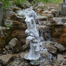 Mermaid on Wave Stone Figurine