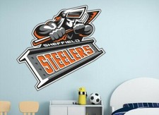 Sheffield Steelers Ice Hockey Printed Wall Sticker 