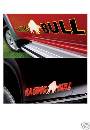 Mitsubishi raging bull decals - raging,