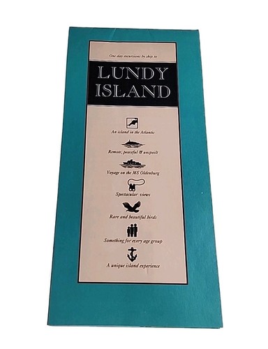 Lundy island vintage leaflet - island,