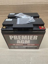 2 x 12V 18 AH PRIDE GO GO ELITE TRAVELLER PLUS MOBILITY SCOOTER BATTERIES